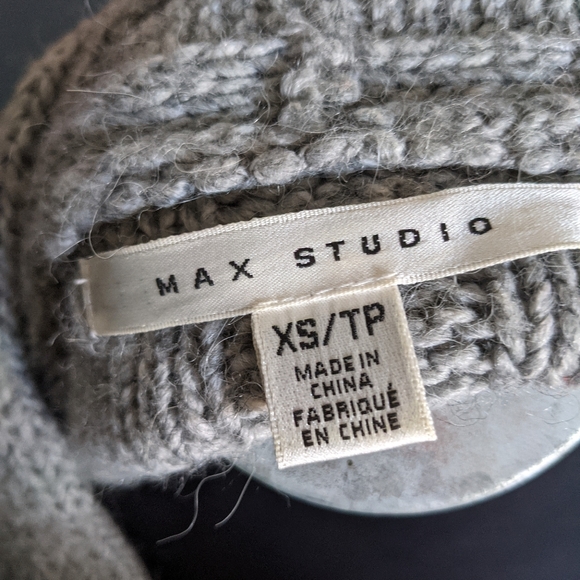 Alpaca wool blend knit cardigan - Picture 4 of 5